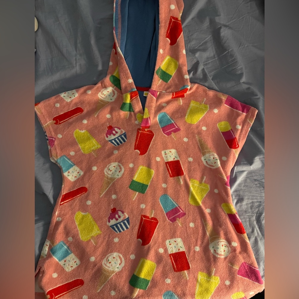 MiniBoden ice cream toweling hoodie SOLD